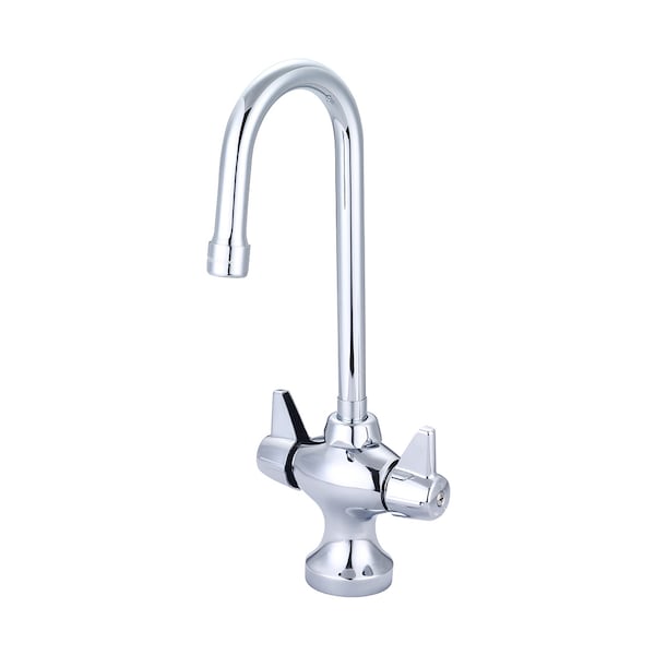 Two Handle Bar/Pantry Faucet, Standard, Polished Chrome, Number of Holes: 1 Hole